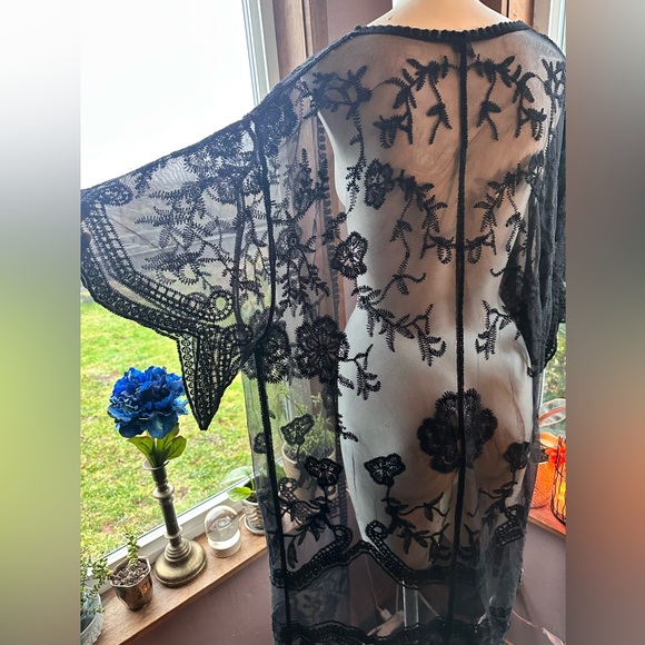 Rue21 Jackets & Blazers - Black Lace Duster